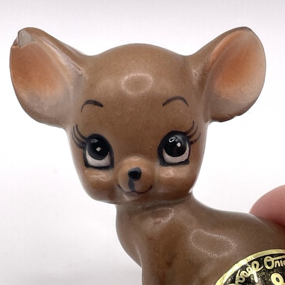 Josef Originals Anthropomorphic Mouse with Pink Bow Porcelain 2" Figurine VTG - Picture 8 of 8